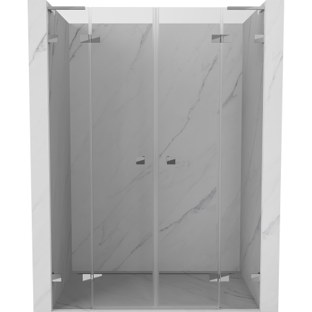 Mexen Lunar L Duo drzwi prysznicowe uchylne 160 cm, transparent, chrom - 834DL-160-000-01-00