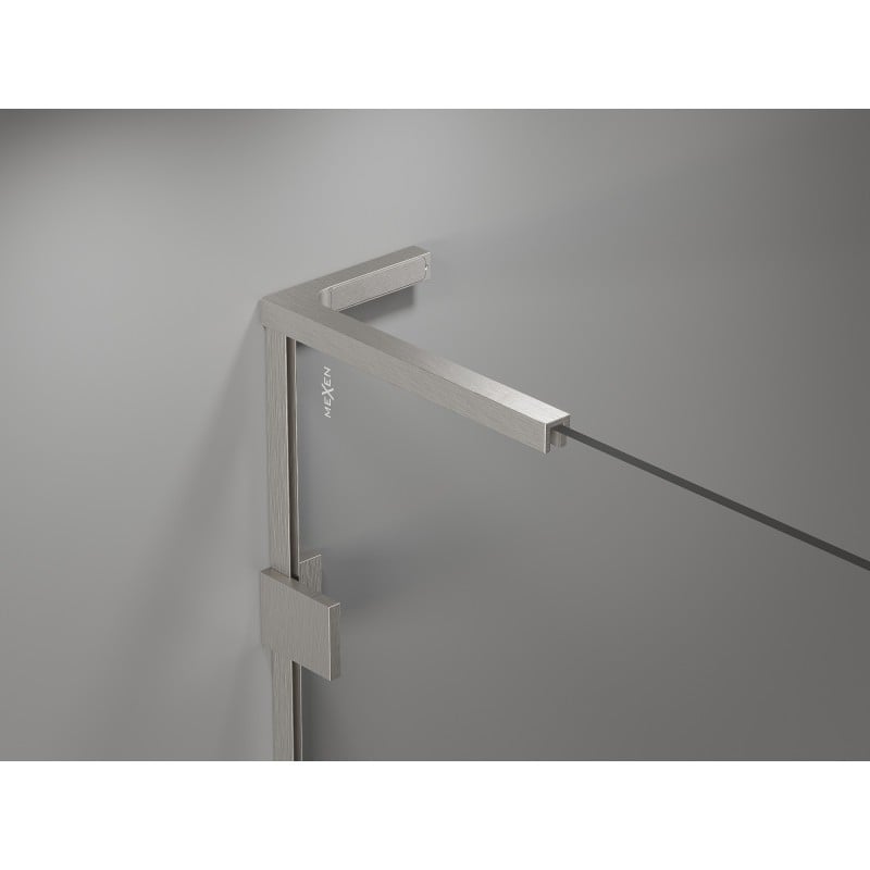 Mexen Lunar L Duo drzwi prysznicowe uchylne 180 cm, transparent, chrom - 834DL-180-000-01-00