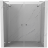 Mexen Lunar L Duo hinged duššiuks 190 cm, läbipaistev, kroom - 834DL-190-000-01-00