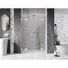 Mexen Lunar L Duo hinged duššiuksed 150 cm, läbipaistev, valge - 834DL-150-000-20-00