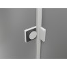 Mexen Lunar L Duo hinged duššiuksed 150 cm, läbipaistev, valge - 834DL-150-000-20-00