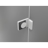 Mexen Lunar L Duo hinged duššiuksed 150 cm, läbipaistev, valge - 834DL-150-000-20-00