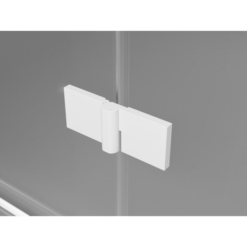 Mexen Lunar L Duo hinged duššiuksed 150 cm, läbipaistev, valge - 834DL-150-000-20-00