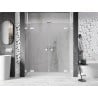 Mexen Lunar L Duo Shower Doors, Swing-Open 170 cm, Transparent, White - 834DL-170-000-20-00