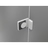 Mexen Lunar L Duo Hinged Shower Doors 190 cm, Transparent, White - 834DL-190-000-20-00