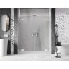 Mexen Lunar L Duo Hinged Shower Doors 190 cm, Transparent, White - 834DL-190-000-20-00