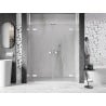 Mexen Lunar L Duo porte de douche pivotante 200 cm, transparent, blanc - 834DL-200-000-20-00