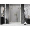 Mexen Lunar L Duo porte de douche pivotante 160 cm, transparent, or brossé - 834DL-160-000-55-00