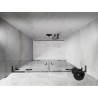 Mexen Lunar L Duo drzwi prysznicowe uchylne 140 cm, transparent, gun gray szczotkowany - 834DL-140-000-66-00
