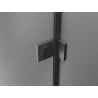 Mexen Lunar L Duo drzwi prysznicowe uchylne 150 cm, transparent, gun gray szczotkowany - 834DL-150-000-66-00