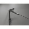 Mexen Lunar L Duo drzwi prysznicowe uchylne 180 cm, transparent, gun gray szczotkowany - 834DL-180-000-66-00