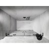 Mexen Lunar L Duo drzwi prysznicowe uchylne 140 cm, transparent, czarne - 834DL-140-000-70-00