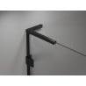 Mexen Lunar L Duo drzwi prysznicowe uchylne 150 cm, transparent, czarne - 834DL-150-000-70-00