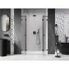 Mexen Lunar L Duo 160 cm Swing Shower Door, Transparent, Black - 834DL-160-000-70-00