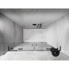 Mexen Lunar L Duo drzwi prysznicowe uchylne 150 cm, transparent, gun metal - 834DL-150-000-95-00
