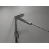 Mexen Lunar L Duo drzwi prysznicowe uchylne 150 cm, transparent, gun metal - 834DL-150-000-95-00