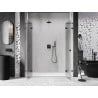 Mexen Lunar L Duo 190 cm Hinged Shower Door, Transparent, Gun Metal - 834DL-190-000-95-00
