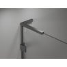 Mexen Lunar L Duo dušiukse avanevad 200 cm, läbipaistev, gunmetal - 834DL-200-000-95-00