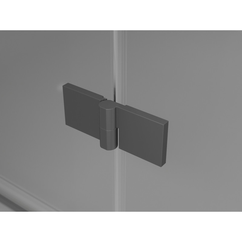 Mexen Lunar L Duo dušiukse avanevad 200 cm, läbipaistev, gunmetal - 834DL-200-000-95-00