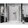 Mexen Lunar L Duo drzwi prysznicowe uchylne 200 cm, transparent, gun metal - 834DL-200-000-95-00