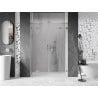 Mexen Lunar L Duo Hinged Shower Door 150 cm, Transparent, Brushed Nickel - 834DL-150-000-97-00