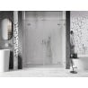 Mexen Lunar L Duo Hinged Shower Doors 170 cm, Transparent, Brushed Nickel - 834DL-170-000-97-00