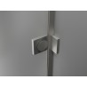 Mexen Lunar L Duo hinged duššiuksed 200 cm, läbipaistev, harjatud nikkel - 834DL-200-000-97-00