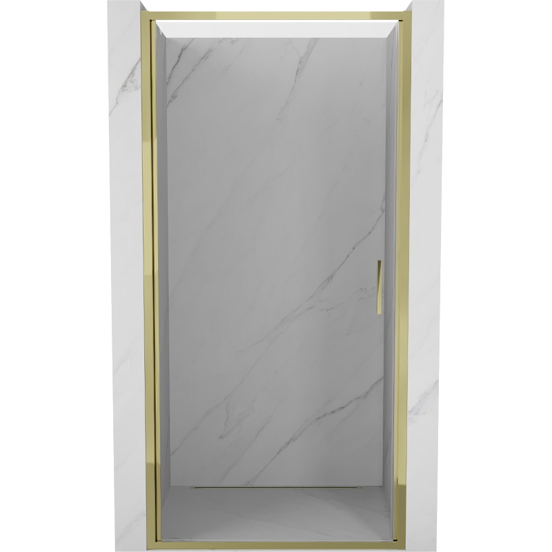 Mexen Exo drzwi prysznicowe uchylne 55 cm, transparent, złote - 817-055-000-50-00