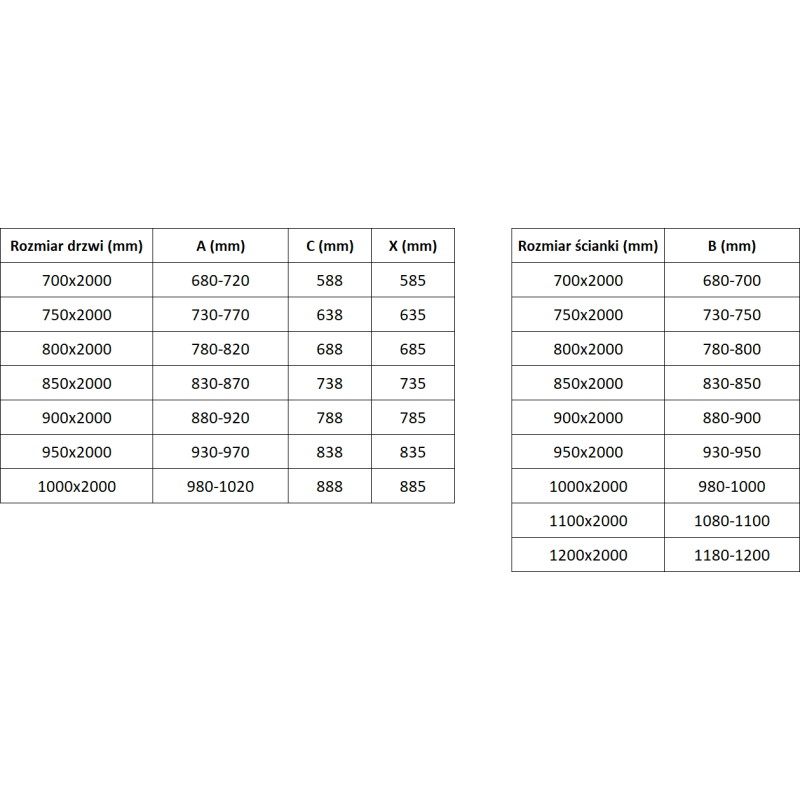 Mexen Exo-B svängbar duschkabin 90 x 85 cm, transparent, krom - 817-090-085-01-00