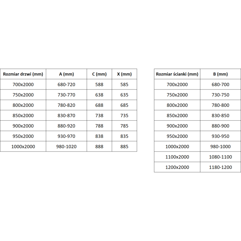 Mexen Exo nihajna pršna kabina 70 x 110 cm, prozorna, krom - 817-070-110-01-00