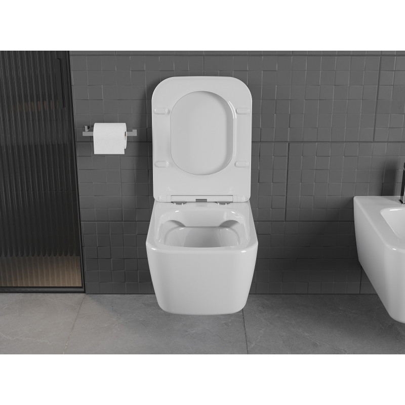 Mexen Stella wc-pott Rimless, valge läige - 3368XX00