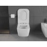 Mexen Stella Rimless WC Bowl with Soft-Close Slim Seat, Duroplast, Glossy White - 30680900