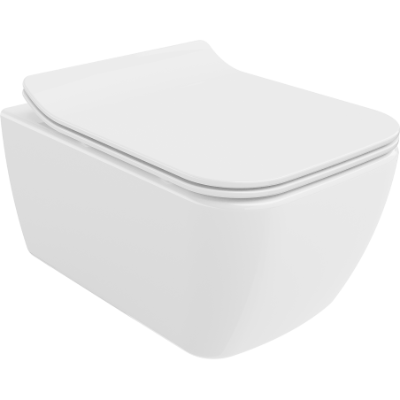 Mexen Stella rimloze wc-pot met slim, softclose zitting, duroplast, wit glans - 30680800
