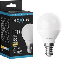 Mexen Nova LED-pirn E14, G45, 1W, Soe - 3000K, 105 lm - L101-E14-0130-01