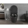 Mexen Rico miska wc Rimless z deską wolnoopadającą slim, duroplast, czarna mat - 30720185
