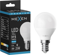 Mexen Nova LED-lamp E14, G45, 3W, Külm - 6500K, 315 lm - L101-E14-0365-01