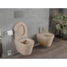 Mexen Rico miska wc Rimless z deską wolnoopadającą slim, duroplast, cappuccino mat - 30724064