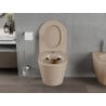 Mexen Rico WC-Becken Rimless mit Soft-Close-Slim-Sitz, Duroplast, Matt-Cappuccino - 30724064
