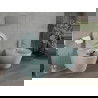 Mexen Rico rimloze wc-pot met langzaam sluitende dunne zitting, duroplast, lichtgroen mat - 30724048