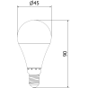 Mexen Nova LED-lamppu E14, G45, 9W, Lämmin - 3000K, 945 lm - L101-E14-0930-01