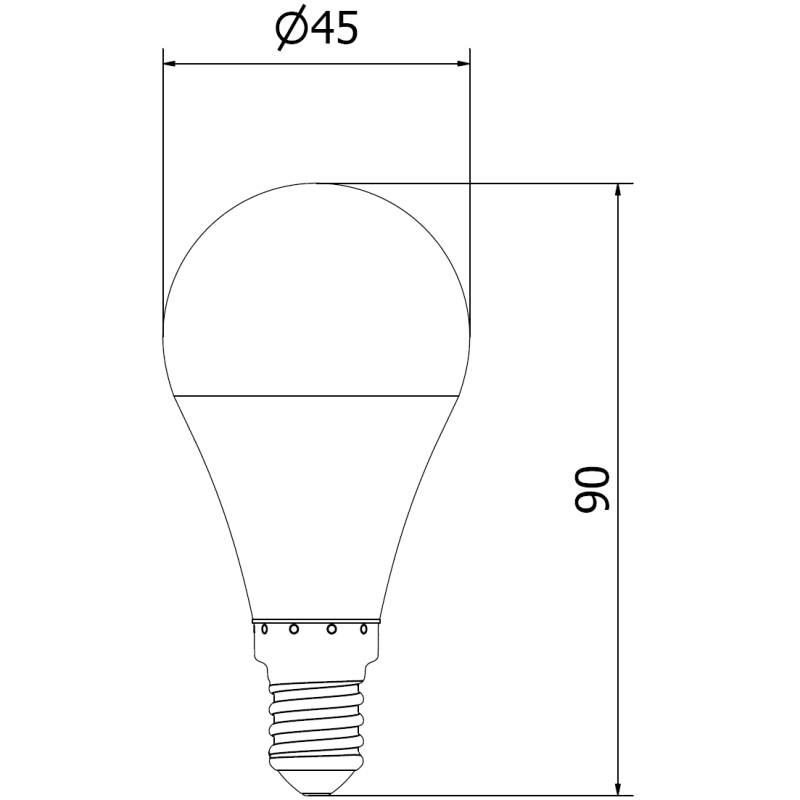 Mexen Nova LED-lamp E14, G45, 10W, Warm - 3000K, 1055 lm - L101-E14-1030-01
