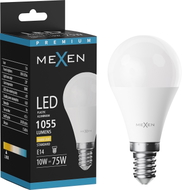 Mexen Nova LED pirn E14, G45, 10W, Soe - 3000K, 1055 lm - L101-E14-1030-01