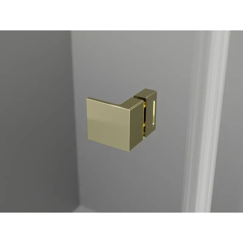 Mexen Lunar Duo, rechte, schwenkbare Duschkabine 115 x 95 cm, transparent, gold - 834-115P-095L-50-00