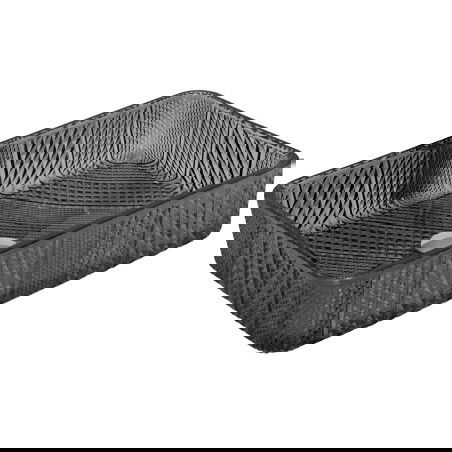 Mexen Akra lavatório de vidro de bancada 46 x 33 cm, preto - 24024670