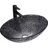 Mexen Goa Glas-Waschtischbehälter 50 x 36 cm, schwarz - 24085070