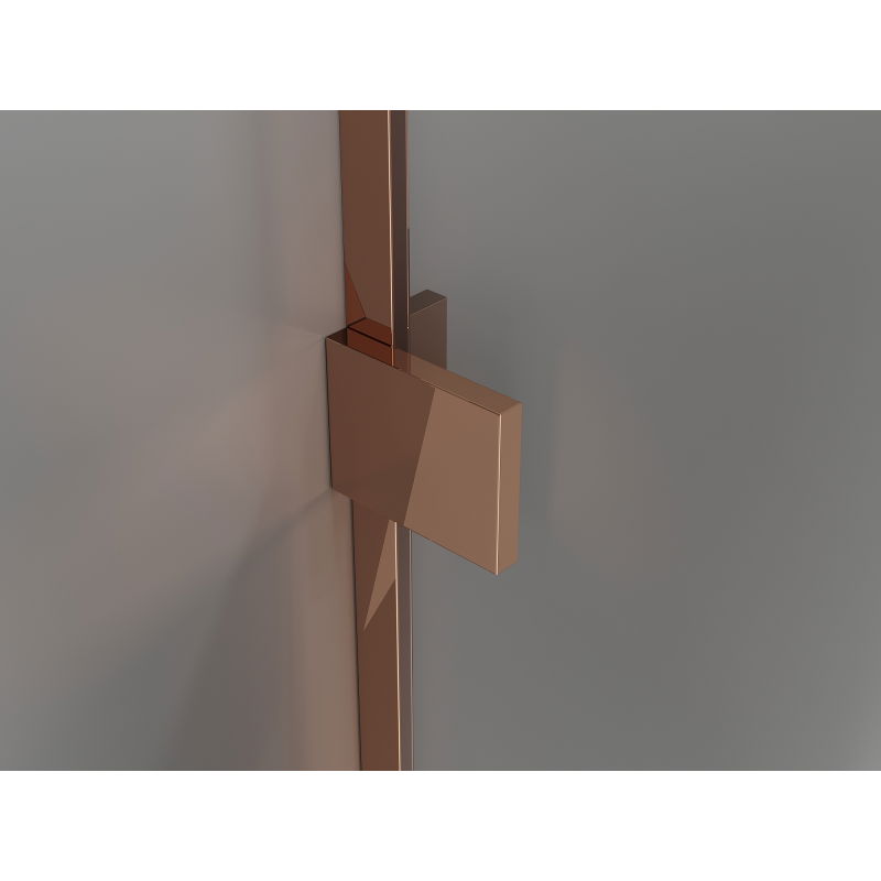 Mexen Lunar Duo pivot shower enclosure right 100 x 85 cm, transparent, rose gold - 834-100P-085L-60-00