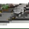 Mexen Andres Granitspüle 1,5-Kammer mit Abtropffläche 1000 x 500 mm, grau, goldener Siphon - 6515101510-71-G