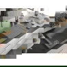 Mexen Andres Granitspüle 1,5-Kammer mit Abtropffläche 1000 x 500 mm, grau, goldener Siphon - 6515101510-71-G