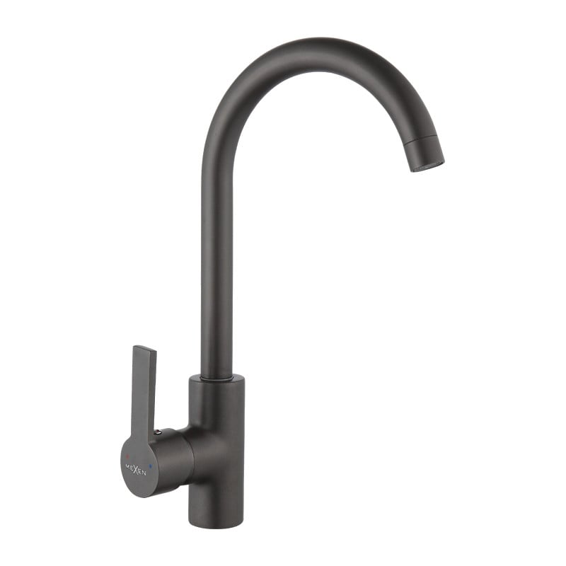 Mexen Ana grifo de cocina, negro - 671000-70