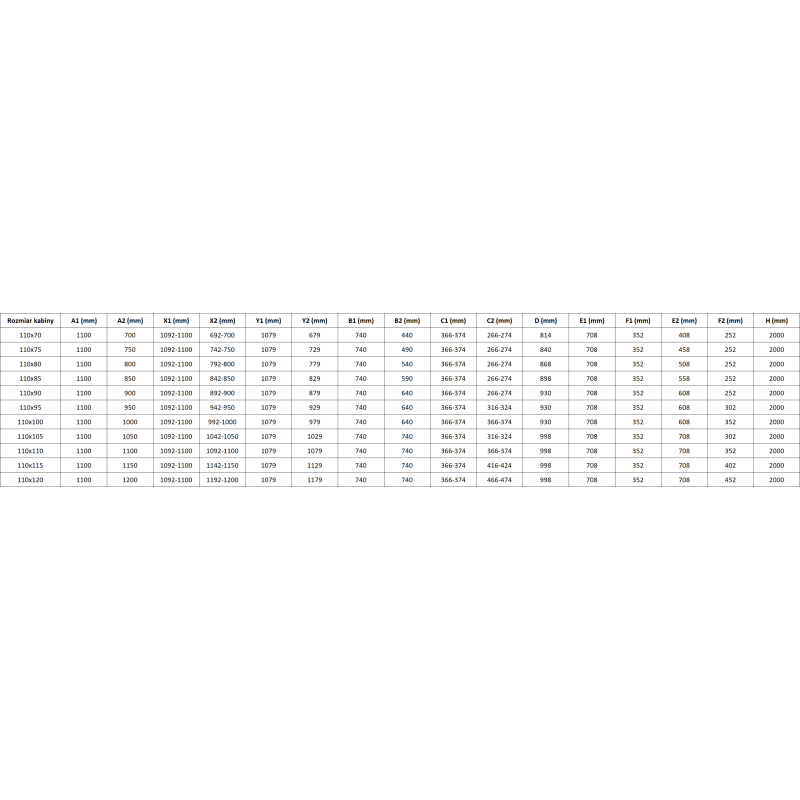 Mexen Lunar Duo kabina prysznicowa uchylna prawa 110 x 85 cm, transparent, miedź szczotkowana - 834-110P-085L-65-00